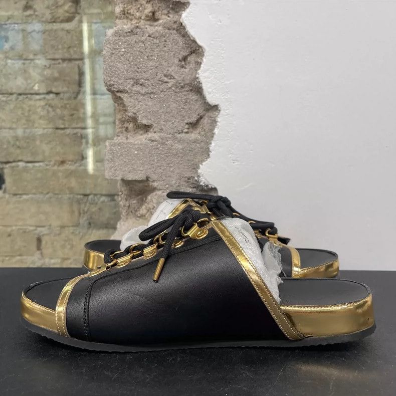 Balmain Balmain Slippers with Gold Detailing Size US 6 / IT 36 - 5 Thumbnail