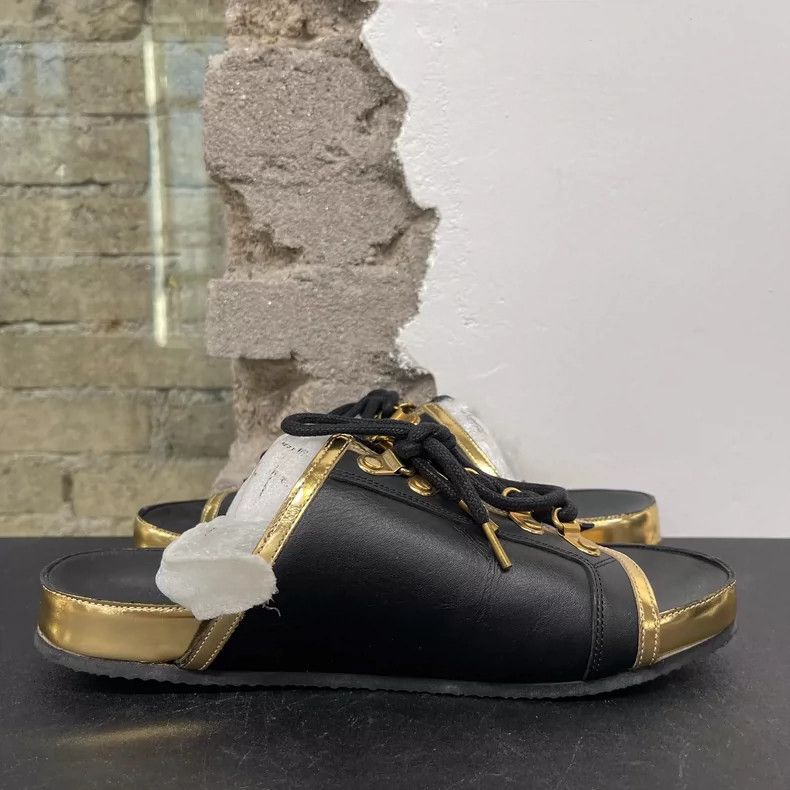 Balmain Balmain Slippers with Gold Detailing Size US 6 / IT 36 - 4 Thumbnail