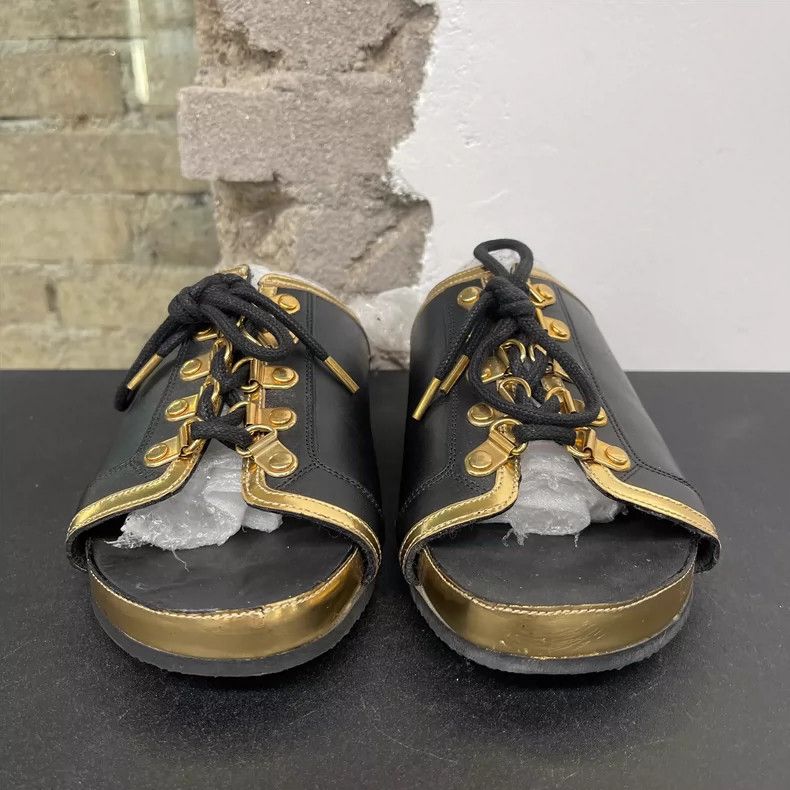 Balmain Balmain Slippers with Gold Detailing Size US 6 / IT 36 - 6 Thumbnail