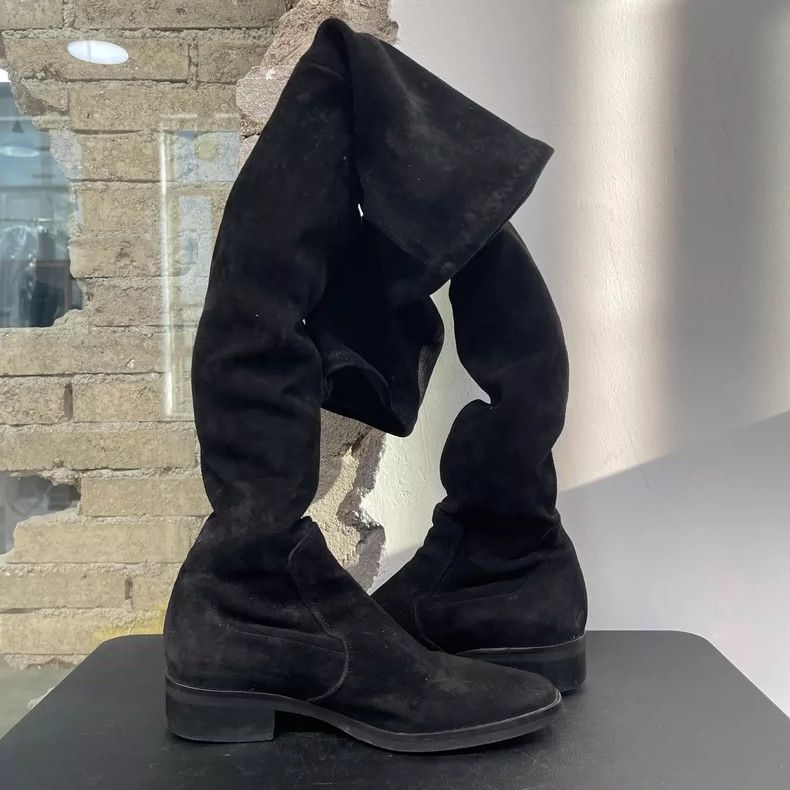 Guidi Parallele Knee-High Boots in Black Color Size US 6 / IT 36 - 4 Thumbnail