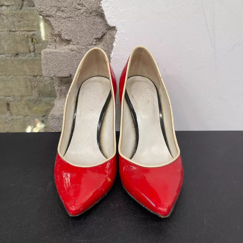 Dolce & Gabbana D&G High Heels in Bright Red Color Size US 5 / IT 35 - 6 Thumbnail