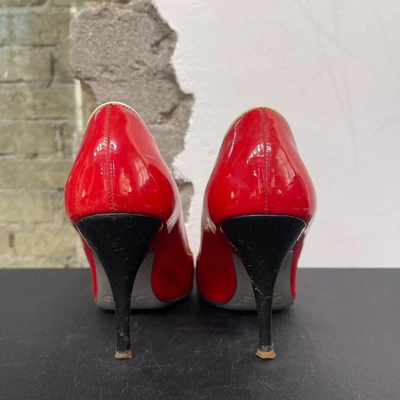 Dolce & Gabbana D&G High Heels in Bright Red Color Size US 5 / IT 35 - 3 Thumbnail