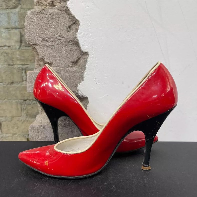 Dolce & Gabbana D&G High Heels in Bright Red Color Size US 5 / IT 35 - 5 Thumbnail