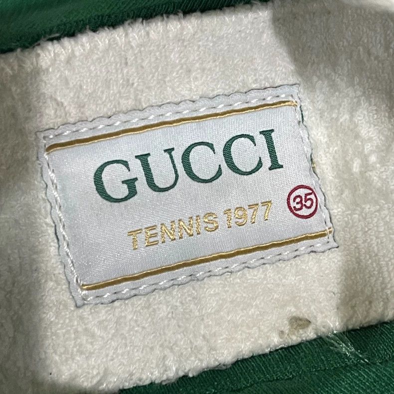 Gucci Gucci Casual Sneakers with Green and Red Detail Size US 5 / IT 35 - 8 Thumbnail
