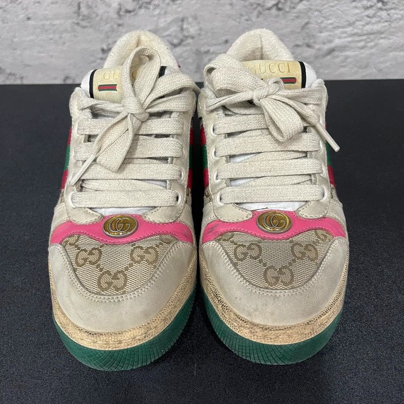 Gucci Gucci Pink Dirty Sneakers Size 35 Size US 5 / IT 35 - 6 Thumbnail