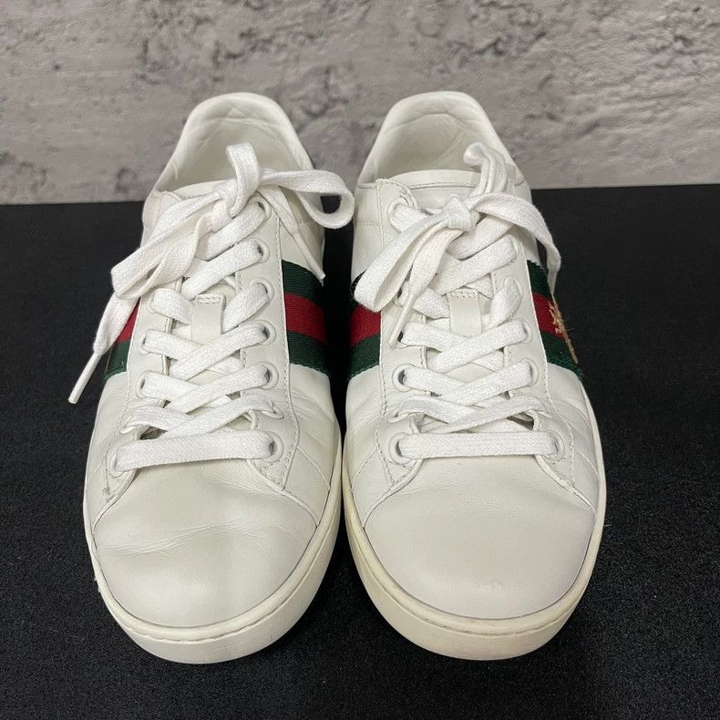 Gucci Gucci Bee White Sneakers Size 35 Size US 5 / IT 35 - 6 Thumbnail