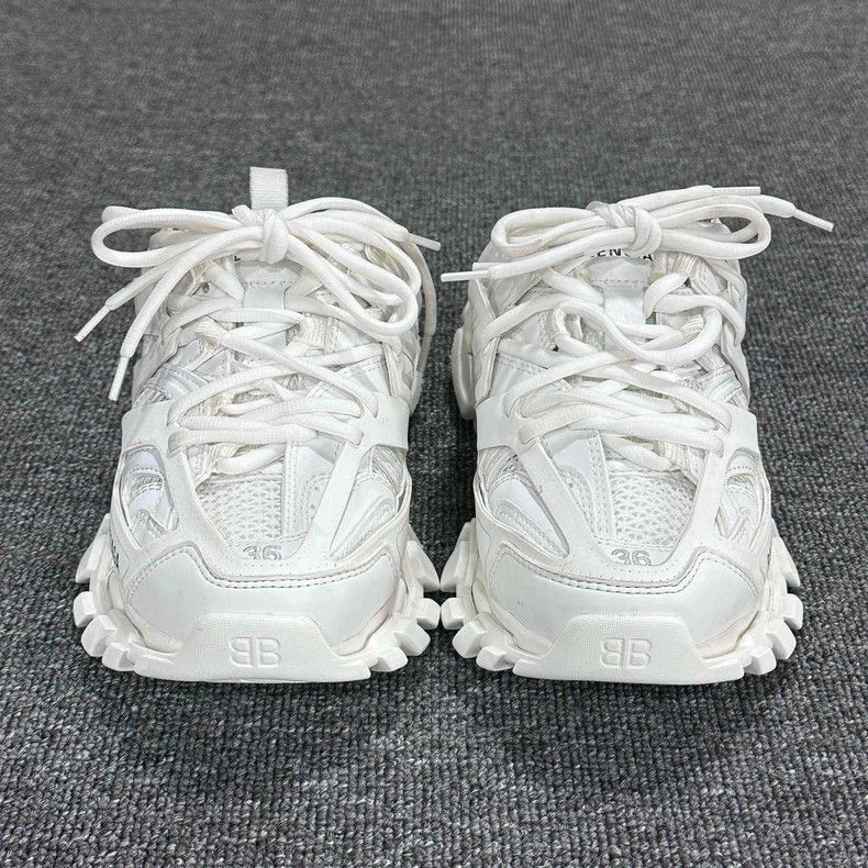 Balenciaga White Balenciaga Track Half Slippers Size US 6 / IT 36 - 4 Thumbnail