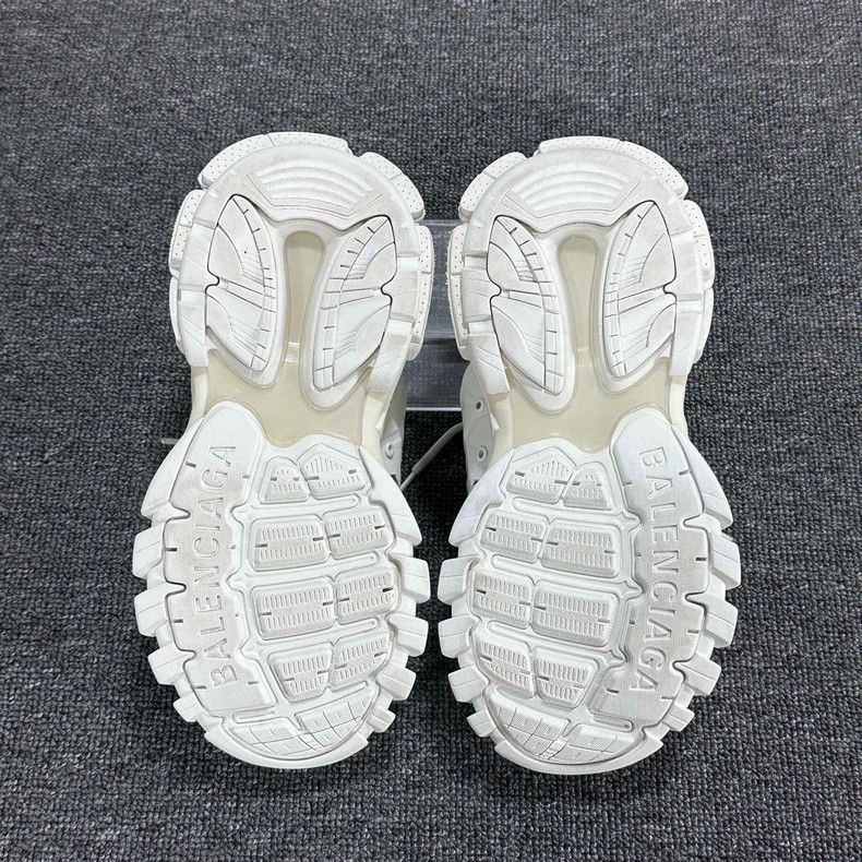 Balenciaga White Balenciaga Track Half Slippers Size US 6 / IT 36 - 6 Thumbnail