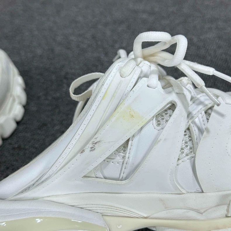 Balenciaga White Balenciaga Track Half Slippers Size US 6 / IT 36 - 7 Thumbnail