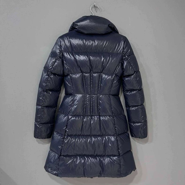 Moncler Jasminum Dark Blue Logo Padded Coat Size XS / US 0-2 / IT 36-38 - 3 Thumbnail