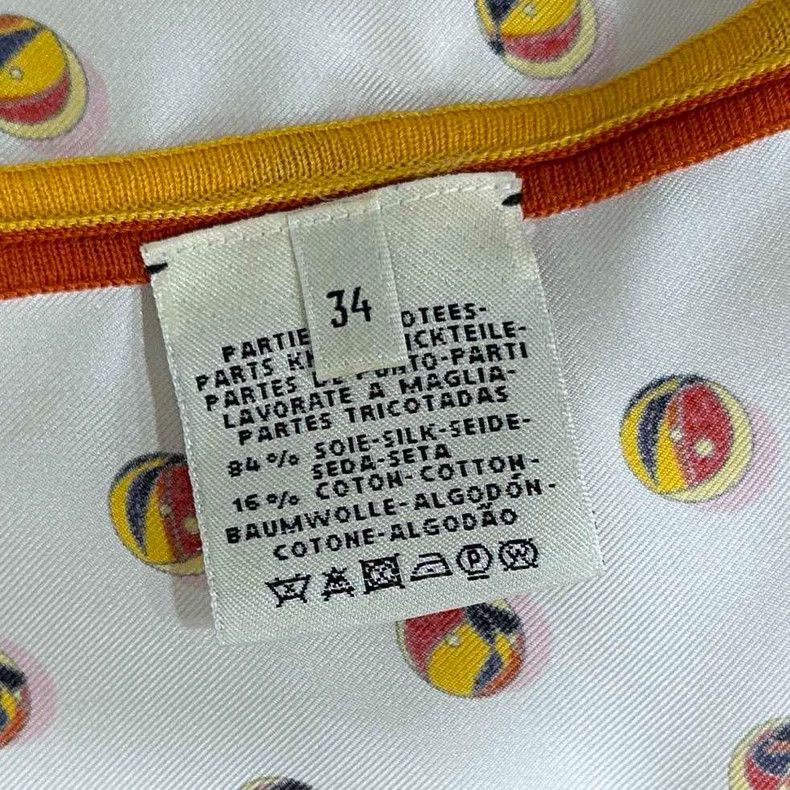 Hermes Silk Shirt with Bow Tie Detail Size XS / US 0-2 / IT 36-38 - 5 Thumbnail