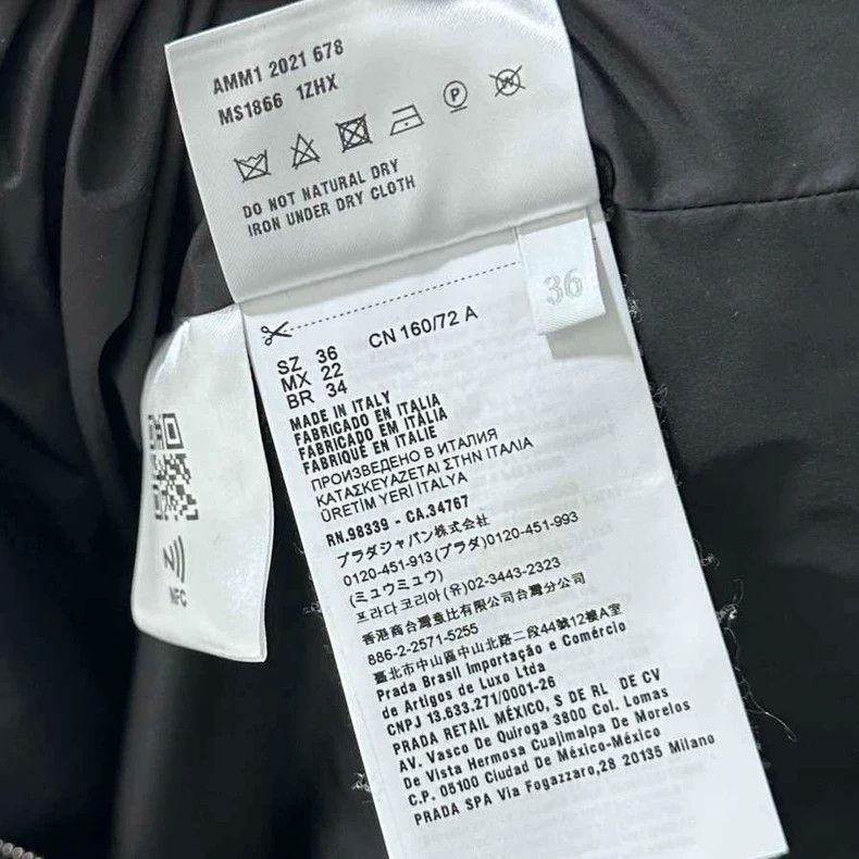 Miu Miu Black Lace Down Jacket by MIUMIU Size S / US 4 / IT 40 - 5 Thumbnail