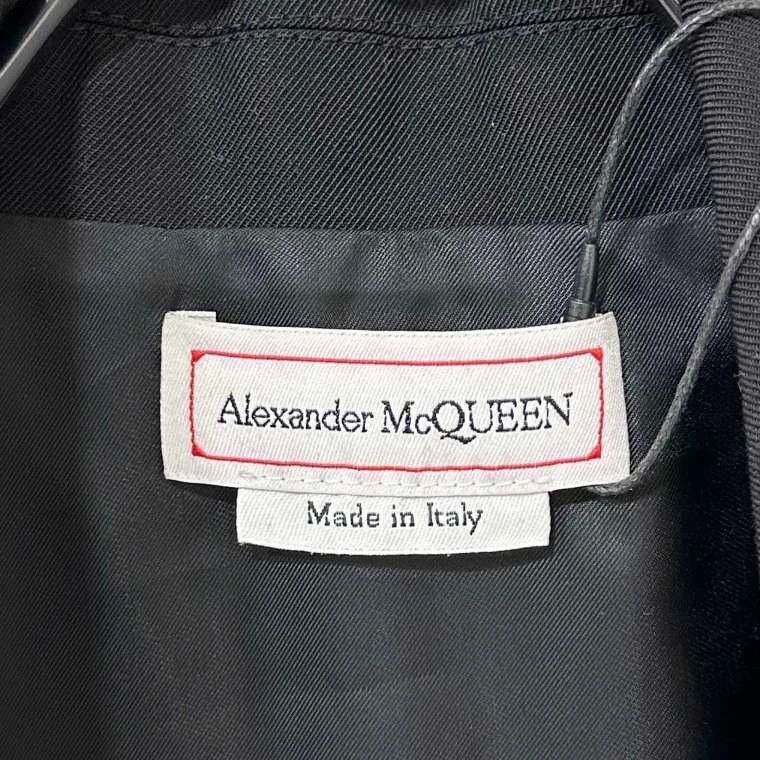 Alexander McQueen Black Women's Cropped Blazer Alexander McQueen Size L / US 10 / IT 46 - 4 Thumbnail