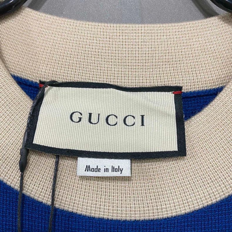 Gucci Blue Knit Dress with Logo Pocket Size S / US 4 / IT 40 - 5 Thumbnail