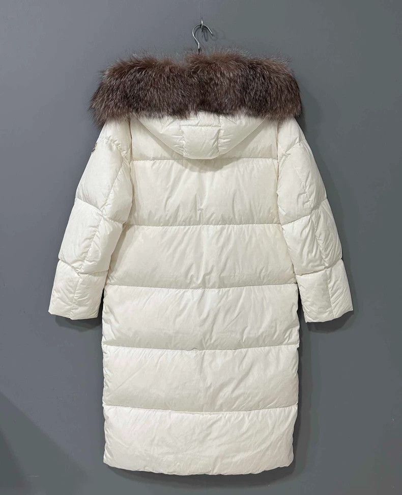 Moncler Long Puffer Coat with Fox Fur Hood Size L / US 10 / IT 46 - 3 Thumbnail