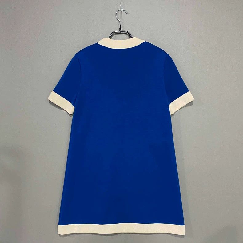 Gucci Blue Double G Dress by GUCCI Size M / US 6-8 / IT 42-44 - 4 Thumbnail