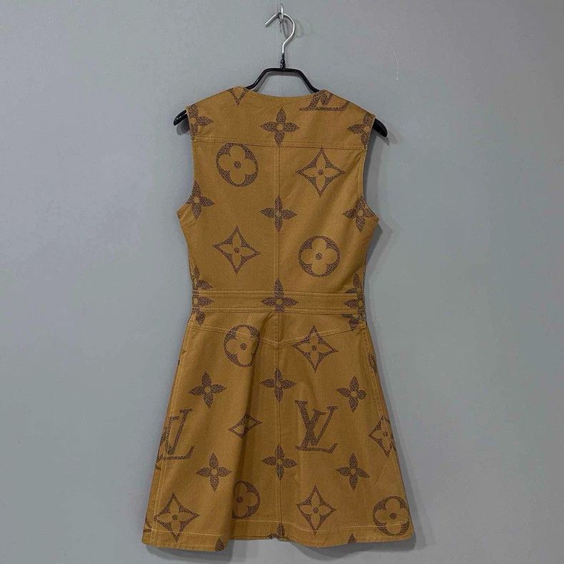 Louis Vuitton Louis Vuitton Logo Print Dress Size 36 Size S / US 4 / IT 40 - 3 Thumbnail