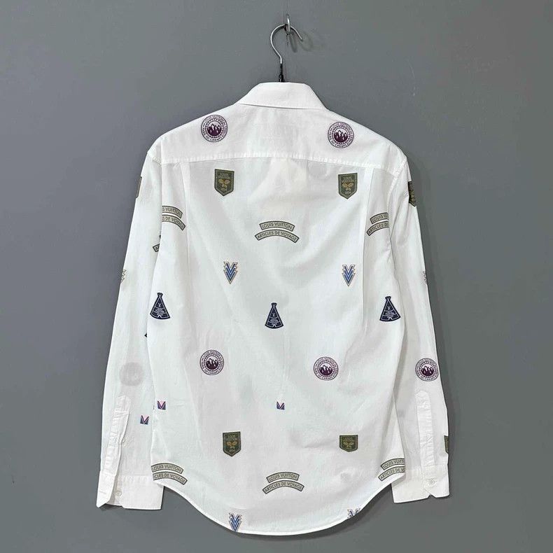 Louis Vuitton Louis Vuitton Logo Print Button-Up Shirt Size XS / US 0-2 / IT 36-38 - 3 Thumbnail