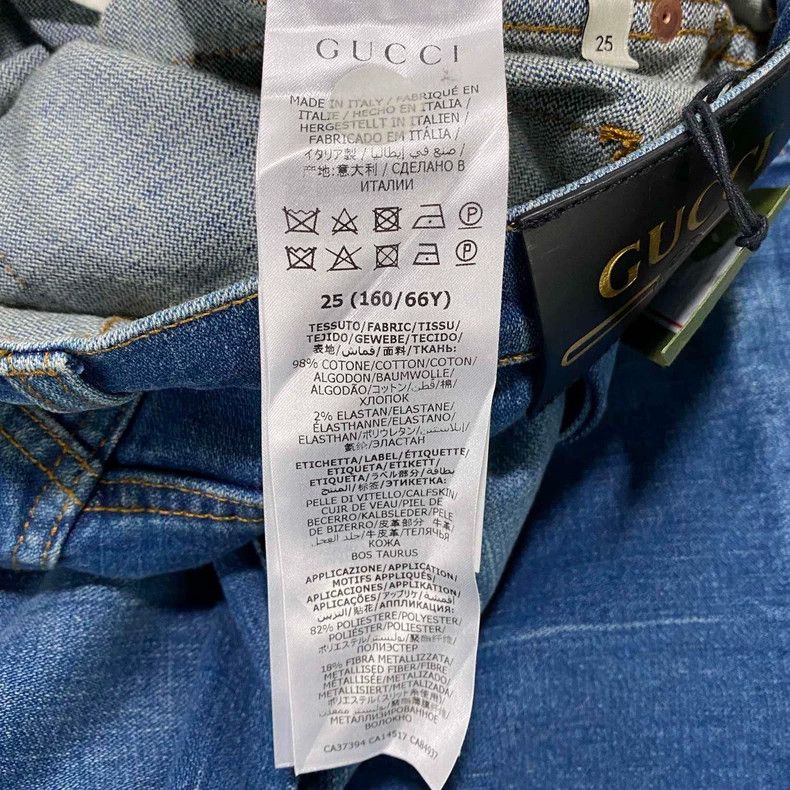 Gucci Blue Flared Denim Pants by Gucci Size 25" / US 0 / IT 36 - 7 Thumbnail