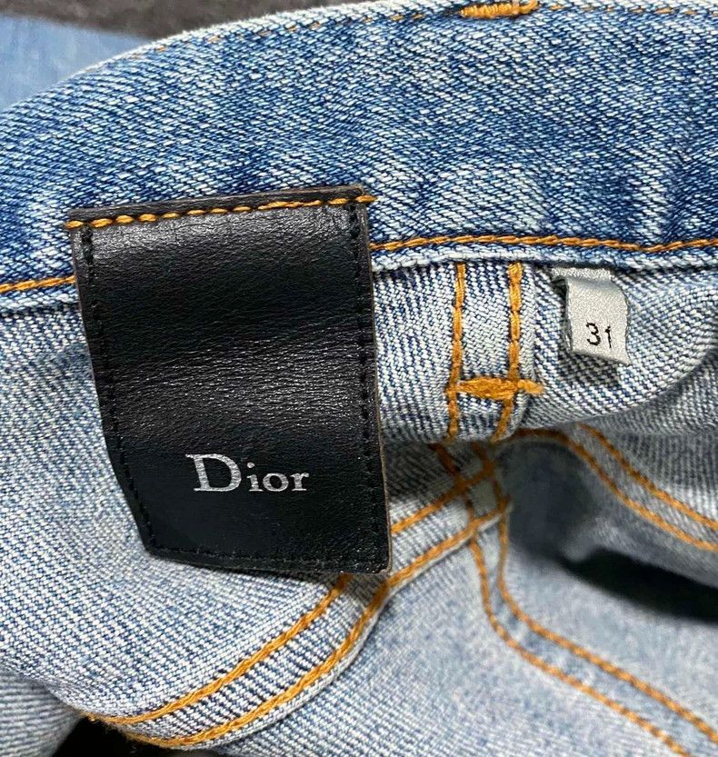 Dior Blue Wash Denim Pants by Dior Size 31" - 4 Thumbnail