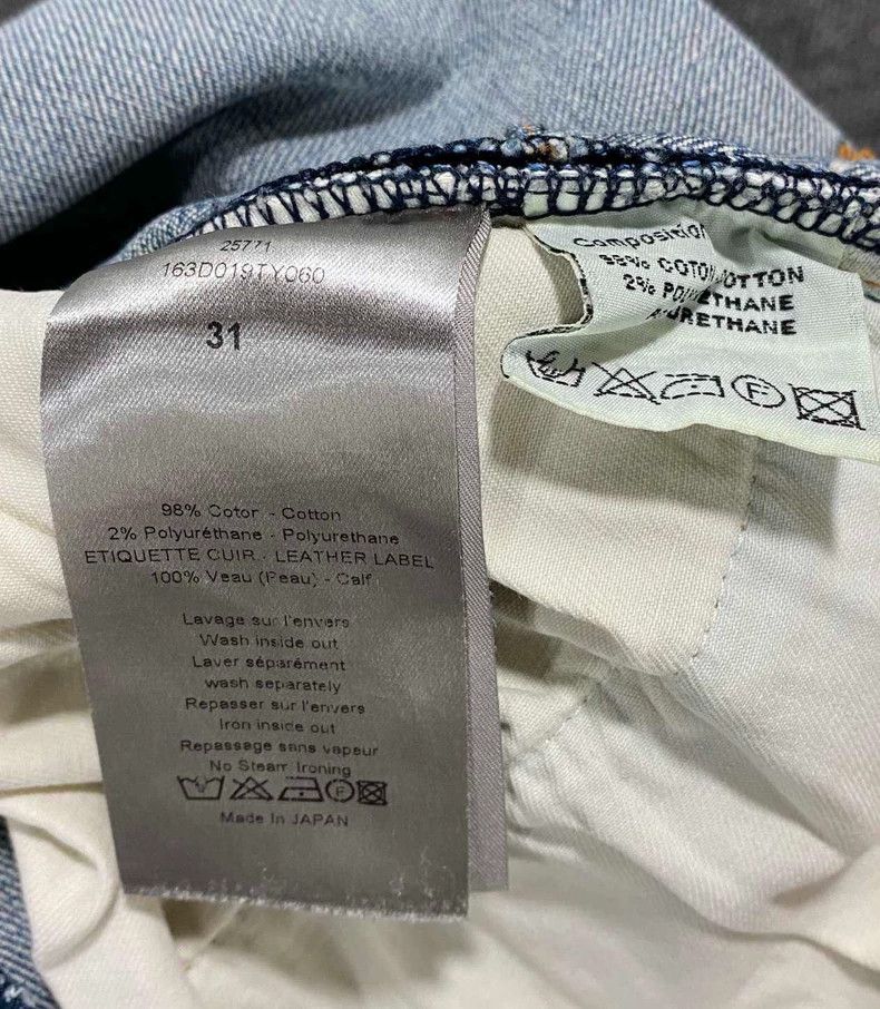Dior Blue Wash Denim Pants by Dior Size 31" - 5 Thumbnail