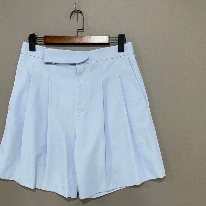 Louis Vuitton Light Blue Louis Vuitton Pleated Pants Size 38" / US 16 / IT 52 - 2 Thumbnail