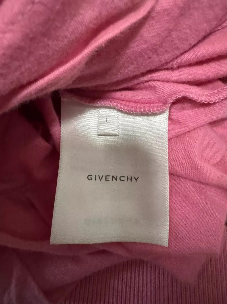 Givenchy Givenchy Pink Distressed Oversized Hoodie Size L / US 10 / IT 46 - 4 Thumbnail