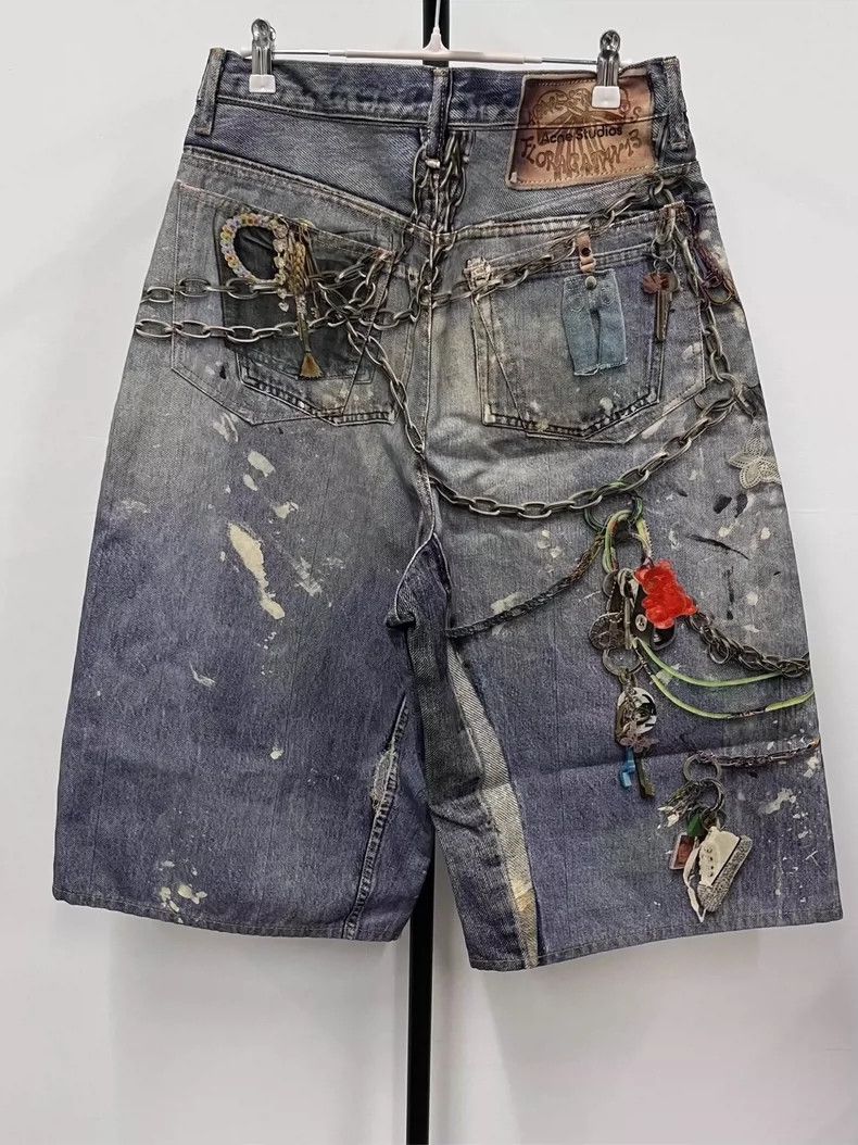 Acne Studios Acne Studios Mid Waist Zipper Denim Shorts Size 22" - 2 Thumbnail