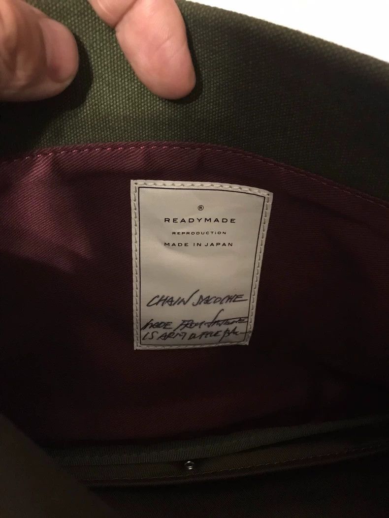 READYMADE Classic Green Messenger Envelope Bag Size ONE SIZE - 3 Thumbnail