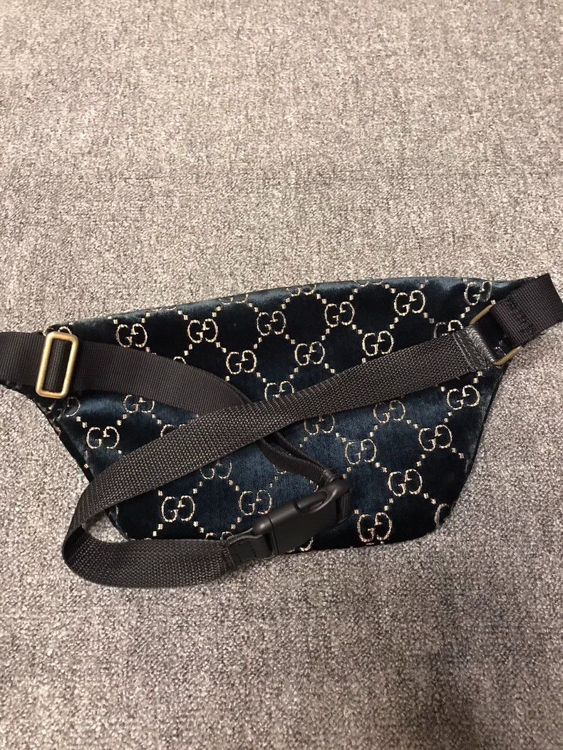 Gucci Gucci Velvet Fanny Pack with Logo Size ONE SIZE - 4 Thumbnail