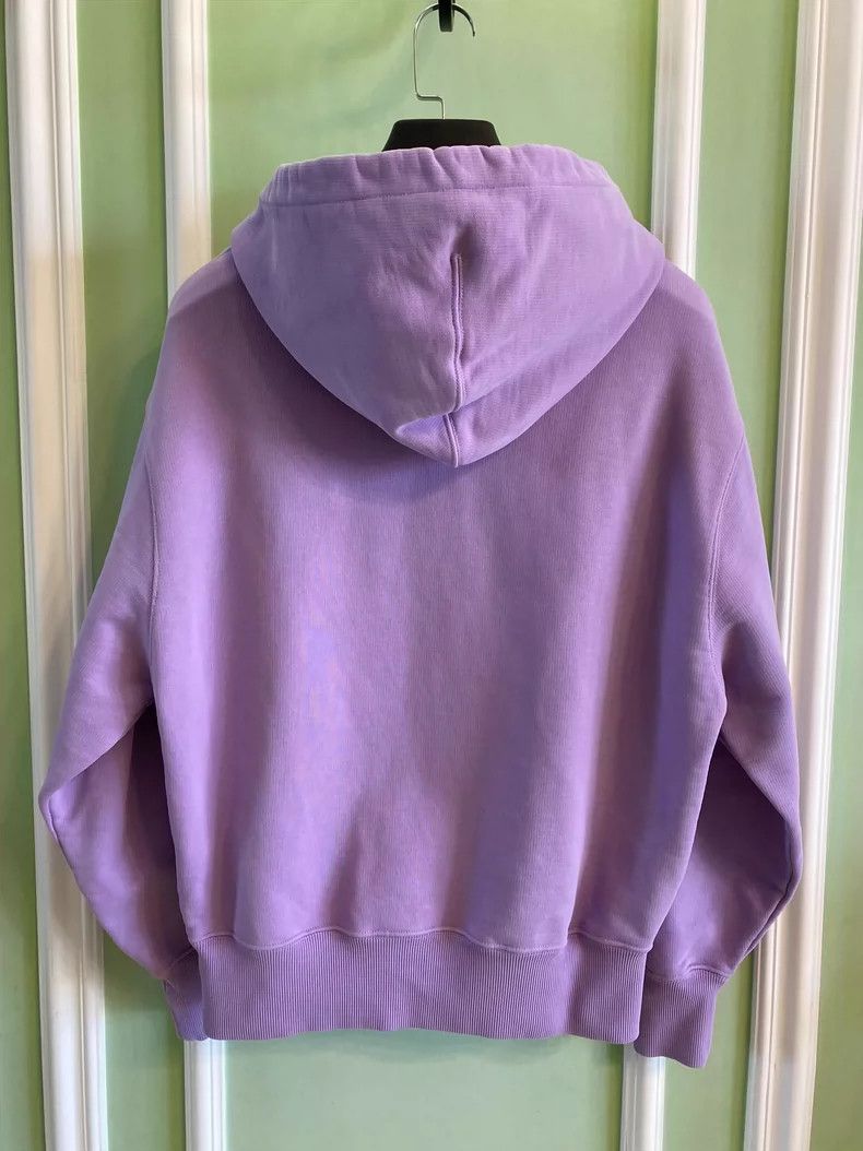 AMI Lavender Embroidered Heart Logo Hoodie Size ONE SIZE - 3 Thumbnail
