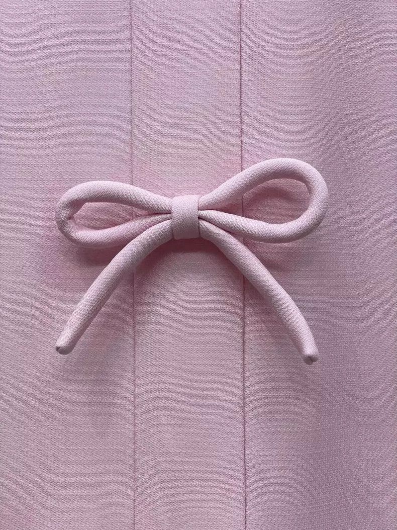 Valentino Valentino Pink Bow Dress Size M / US 6-8 / IT 42-44 - 3 Thumbnail