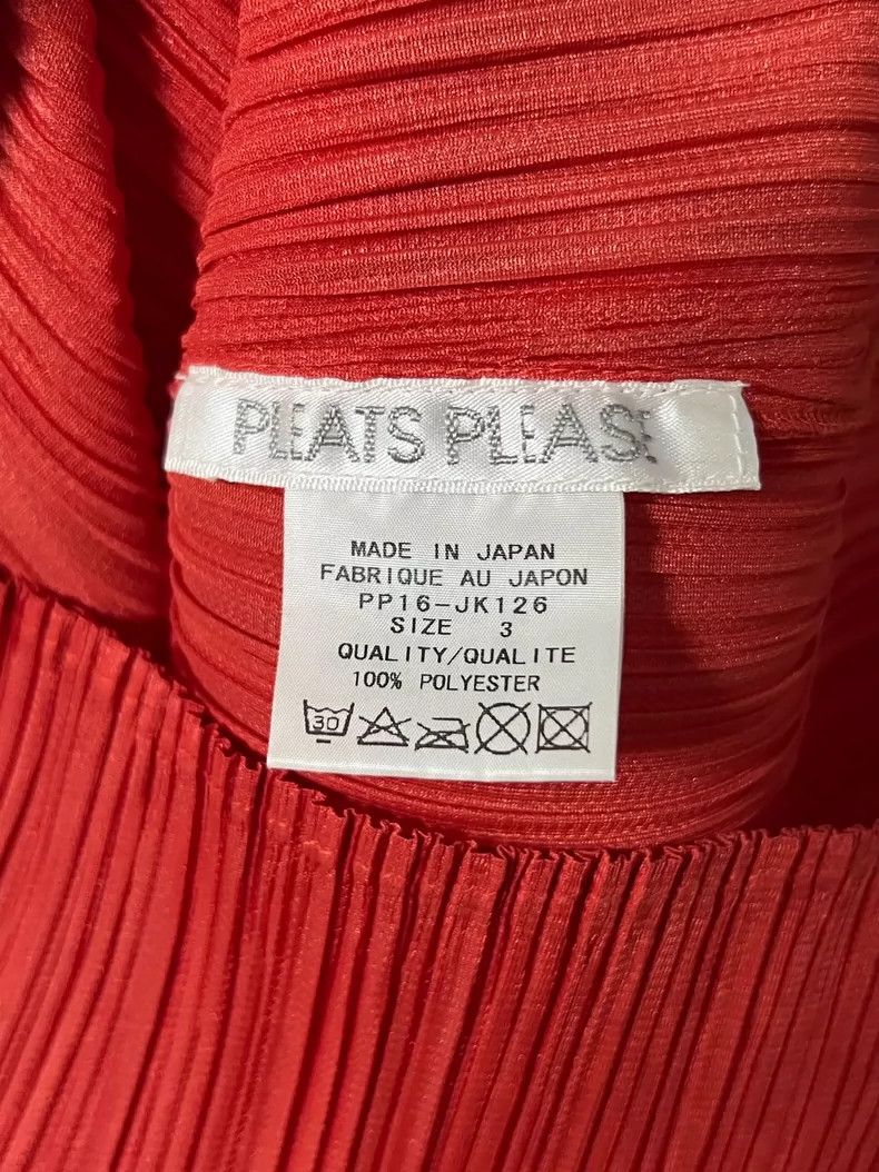 Issey Miyake Issey Miyake Red Long Sleeve Blouse Size S / US 4 / IT 40 - 3 Thumbnail