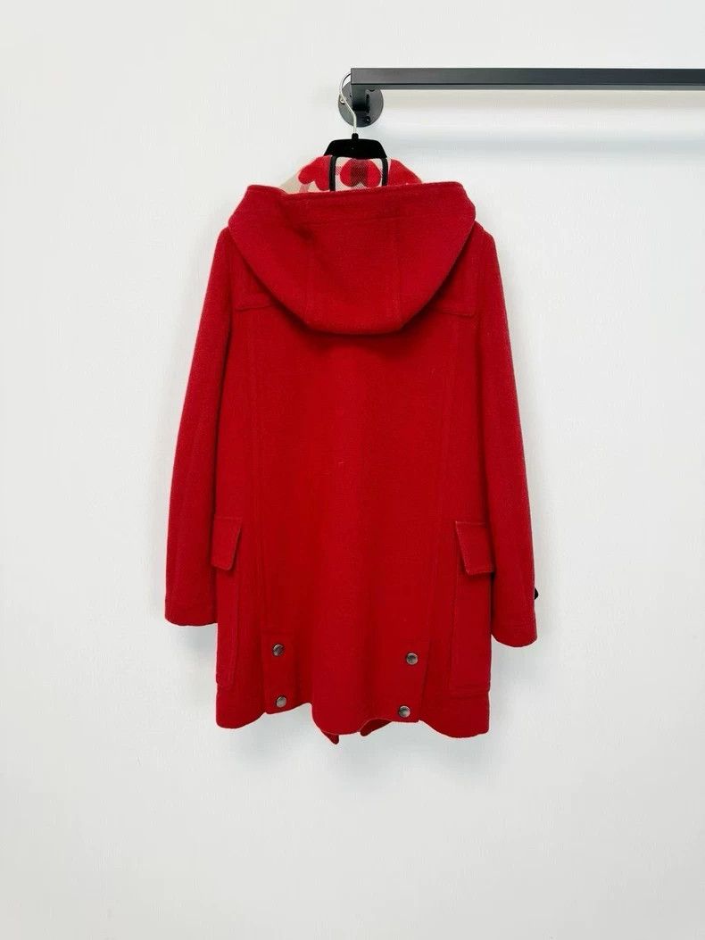 Burberry Burberry Wool Coat in Burgundy Red Size XS / US 0-2 / IT 36-38 - 8 Thumbnail