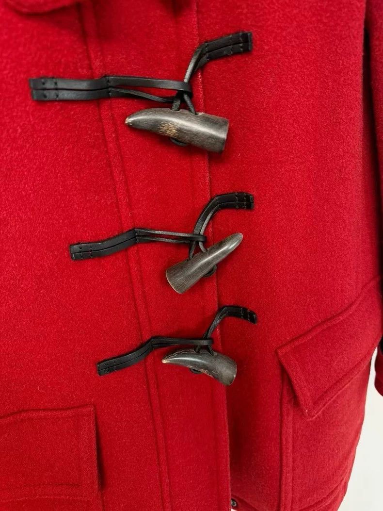 Burberry Burberry Wool Coat in Burgundy Red Size XS / US 0-2 / IT 36-38 - 3 Thumbnail
