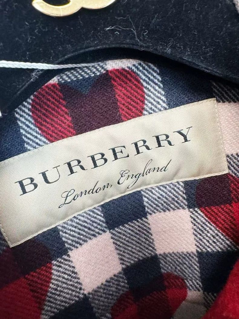 Burberry Burberry Wool Coat in Burgundy Red Size XS / US 0-2 / IT 36-38 - 2 Thumbnail