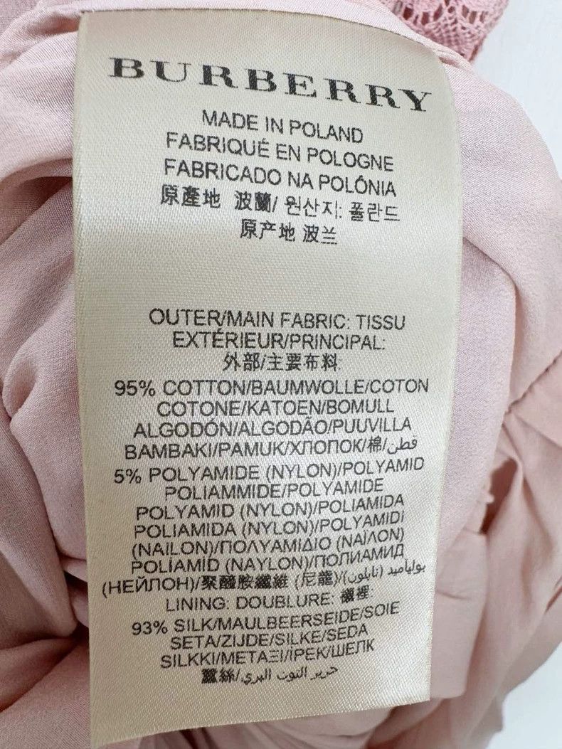 Burberry Burberry Lace Dress in Pink UK10 Size Size M / US 6-8 / IT 42-44 - 4 Thumbnail