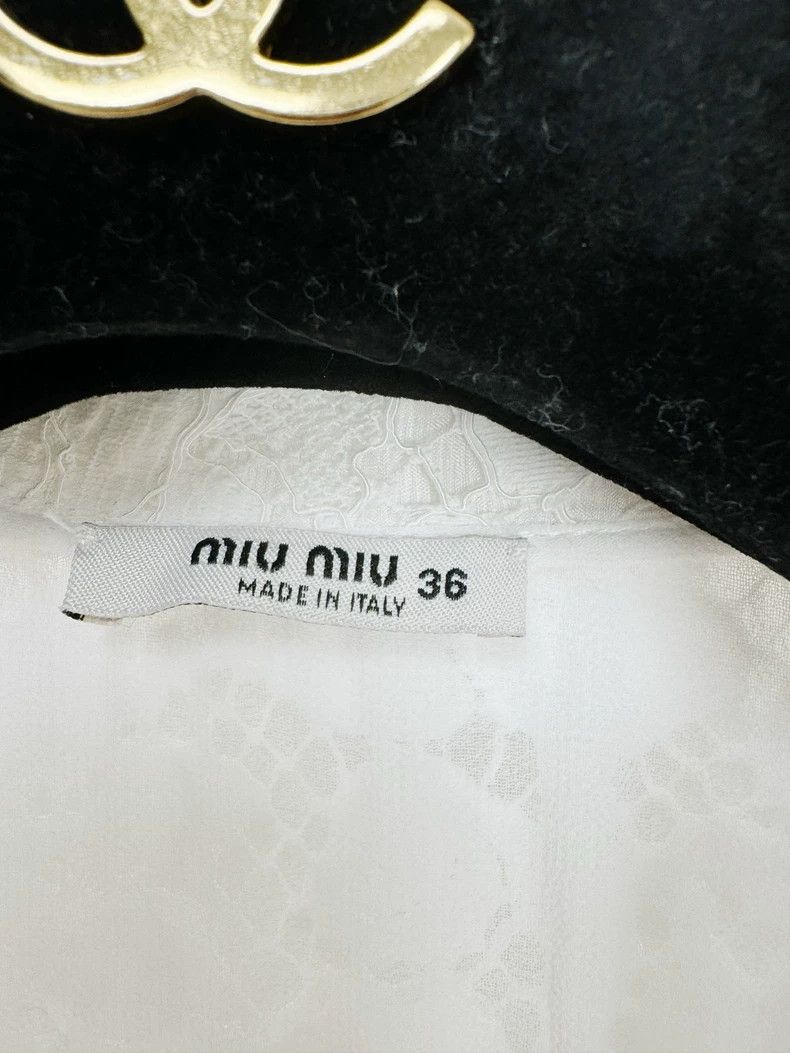 Prada Miumiu Lace Dress with Rhinestones Size S / US 4 / IT 40 - 2 Thumbnail