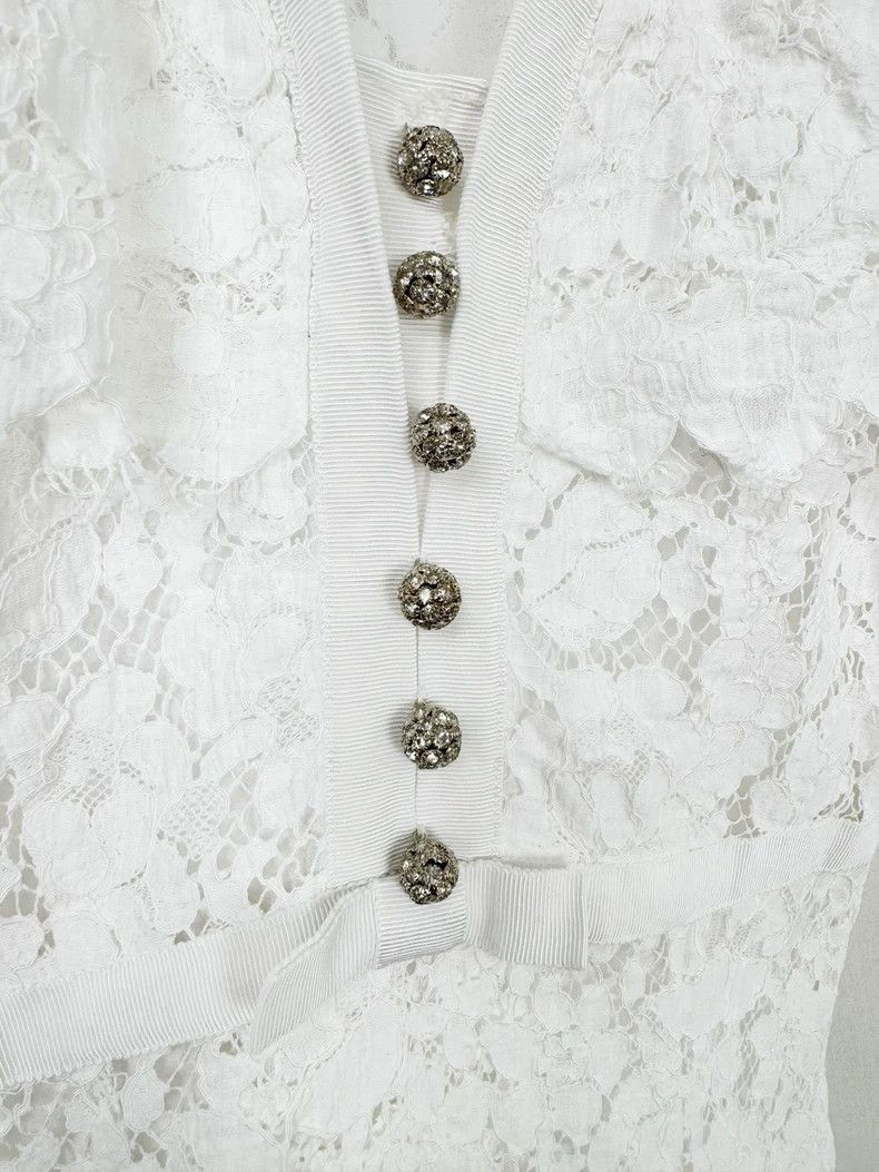 Prada Miumiu Lace Dress with Rhinestones Size S / US 4 / IT 40 - 3 Thumbnail