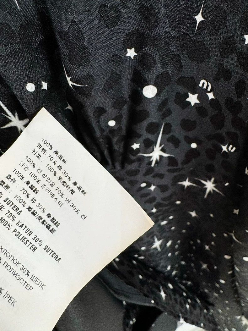 Prada Miumiu Silk Dress with Star Print Design Size S / US 4 / IT 40 - 7 Thumbnail