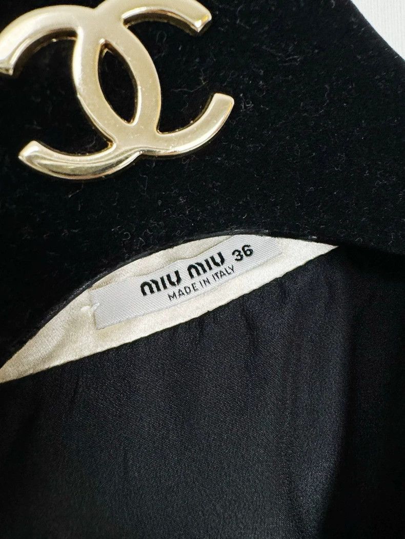 Prada Miumiu Silk Dress with Star Print Design Size S / US 4 / IT 40 - 3 Thumbnail