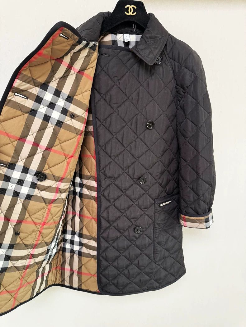 Burberry Burberry Black Quilted Cotton Jacket with Tags Size S / US 4 / IT 40 - 3 Thumbnail