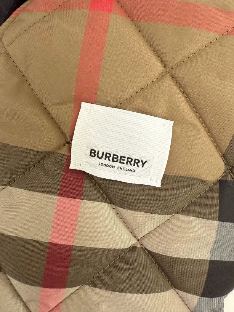 Burberry Burberry Black Quilted Cotton Jacket with Tags Size S / US 4 / IT 40 - 4 Thumbnail