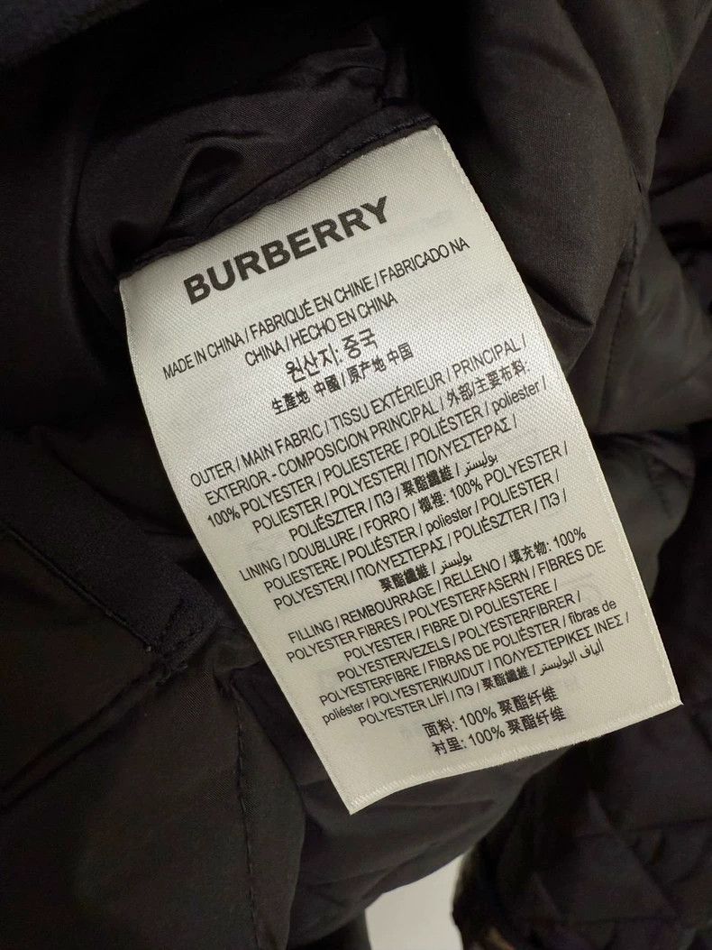Burberry Burberry Black Quilted Cotton Jacket with Tags Size S / US 4 / IT 40 - 5 Thumbnail
