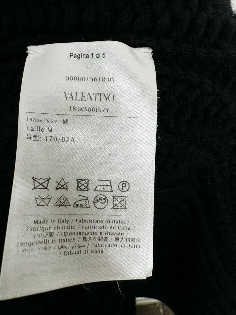Valentino Valentino Black Knit Cape Cardigan Size M / US 6-8 / IT 42-44 - 4 Thumbnail