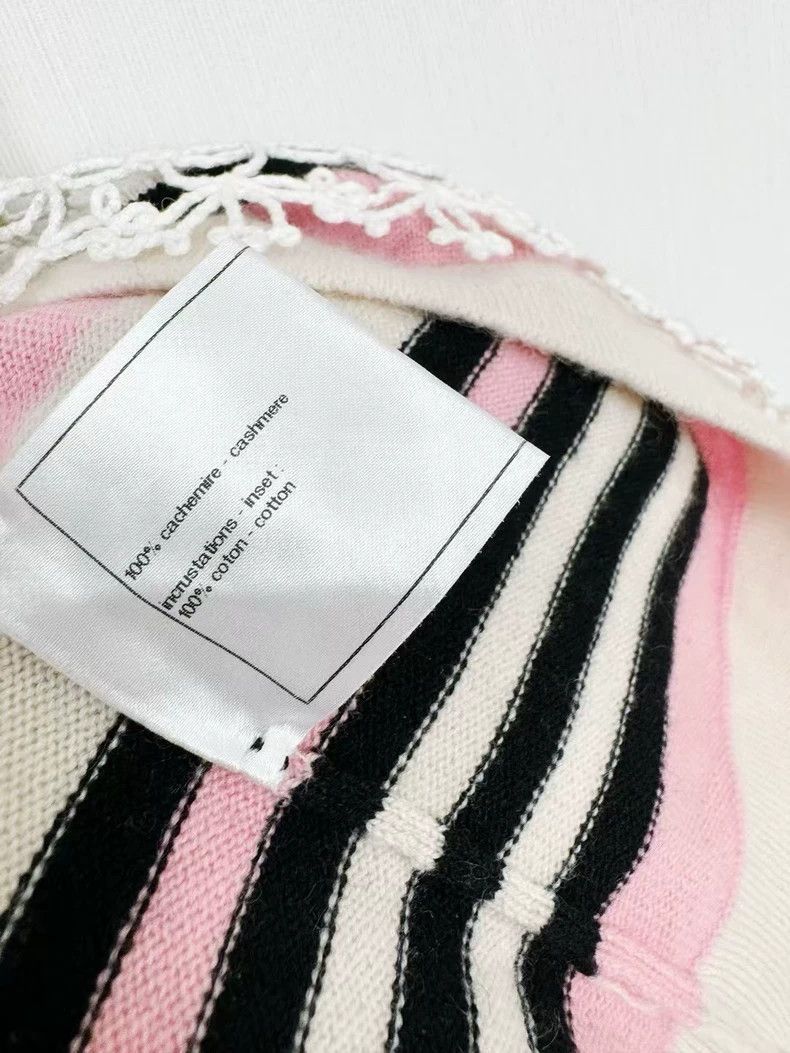 Chanel Chanel Cashmere Vest with Stripes Size S / US 4 / IT 40 - 5 Thumbnail