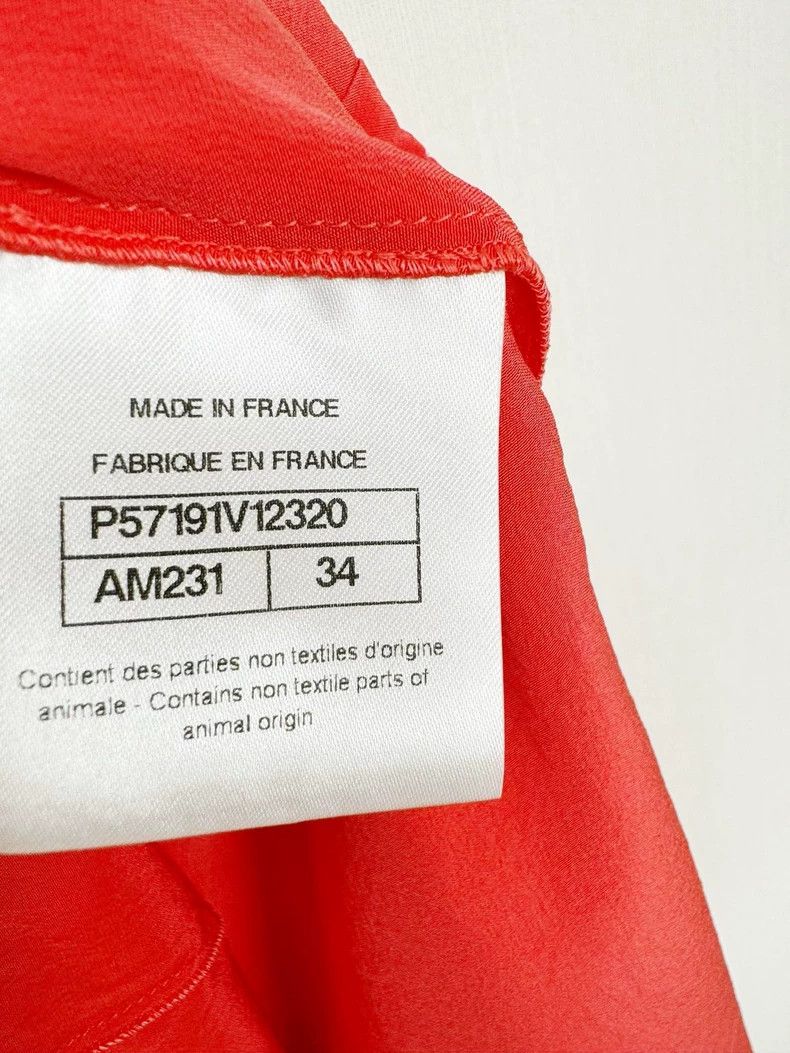 Chanel Chanel Silk Blouse Size 34 Red Color Size XS / US 0-2 / IT 36-38 - 5 Thumbnail