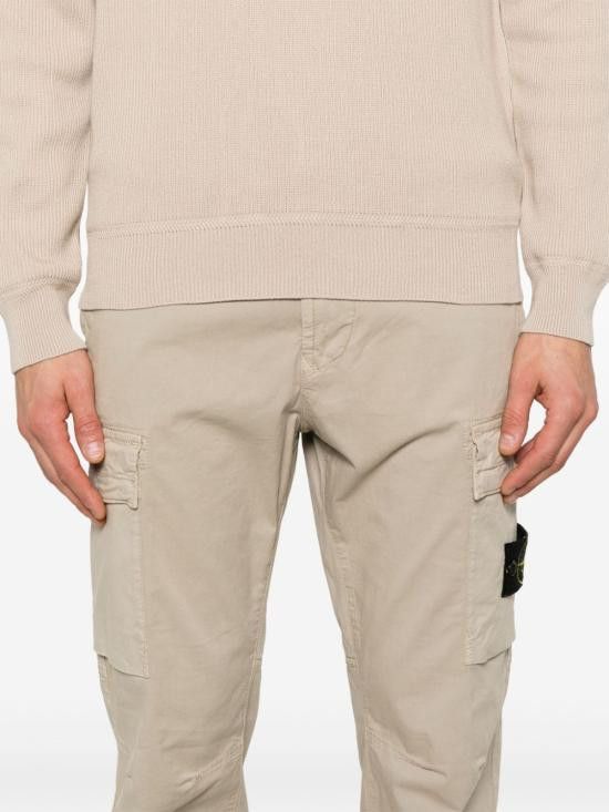 Stone Island STONE ISLAND Men Straight Pants 3100304S0010 V009A Beige Size US 30 / EU 46 - 2 Thumbnail