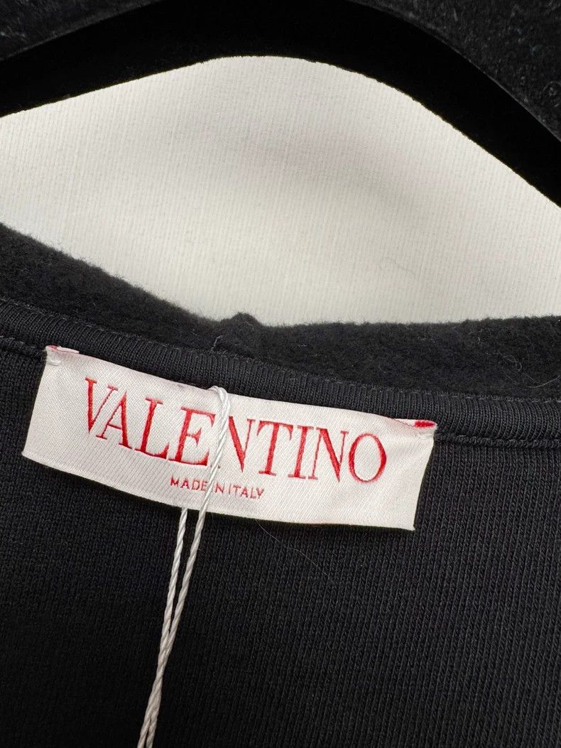 Valentino Valentino Black Hoodie with Butterfly Detail Size XS / US 0-2 / IT 36-38 - 2 Thumbnail