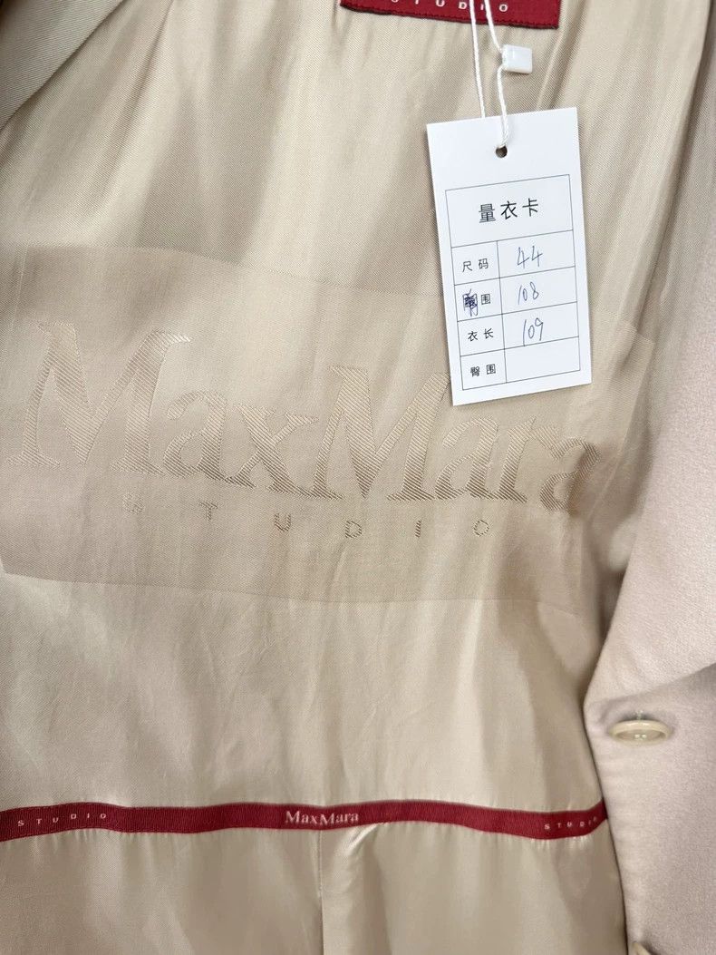 Max Mara Maxmara Beige Cashmere Coat Size 44 Size L / US 10 / IT 46 - 3 Thumbnail
